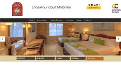 Desktop Screenshot of endeavourcourtmotel.com.au